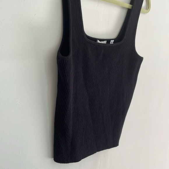 Vince Square Neck Ribbed Knit Tank - Picture 5 of 12